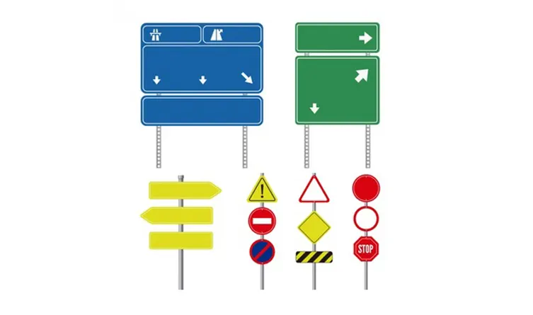 Οι πινακίδες οδοσήμανσης κατασκευάζονται με προδιαγραφές του Κώδικα Οδικής Κυκλοφορίας (Κ.Ο.Κ.). Ακολουθούν τις γενικές Ευρωπαϊκές συμβάσεις, που αφορούν στη χρήση των σχημάτων και των χρωμάτων | MARAGOS