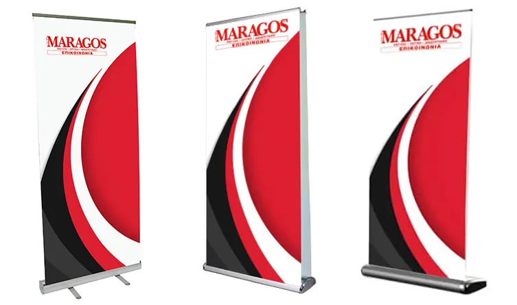 Τα Roll up Display Stands είναι εξαιρετικά εργαλεία για όσους επιθυμούν να ενισχύσουν τις διαφημιστικές τους προβολές σε εκθέσεις παρουσιάσεις ή άλλες εκδηλώσεις. | MARAGOS